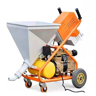 New Putty Really Stone Paint Plastering Waterproof Material Cement Mortar Spraying Machine